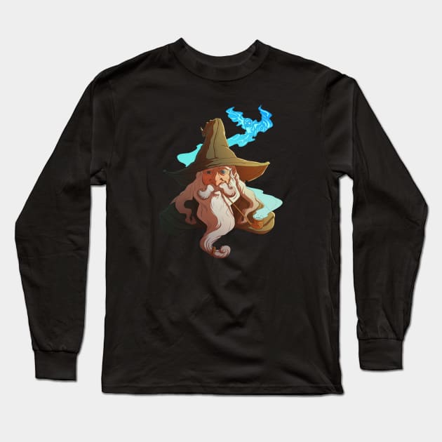 Wizard Long Sleeve T-Shirt by IzareDesigns
